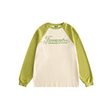Unisex Hoodie Fashion Brand Vintage Raglan Sleeve National Fashion Top round Neck Sweater