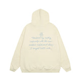 Men Hoodie Letter Embroidered Hot Fix Rhinestone Hooded Sweater Men's Autumn Loose