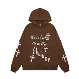 Men Hoodie Embroidered Hoodie Men's Hiphop Loose