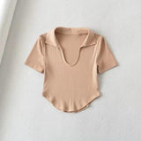 Women T-Shirt Polo Short-Sleeved T-shirt Women's Summer Top