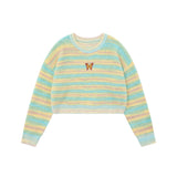Women Sweater Loose Casual Girls Short round Neck Autumn