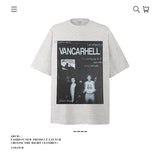 American vintage street T-shirt cotton men loose summer
