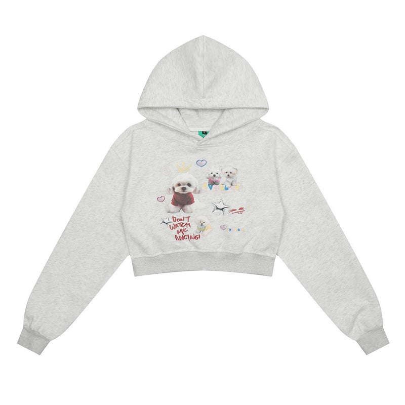 Women Hoodie Cropped Hoodie Women's Spring Casual Long-Sleeved Hoodie