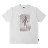 Men's T Shirt Dark Style Printed Short-Sleeved T-shirt Men's and Women's High Street Loose Trendy