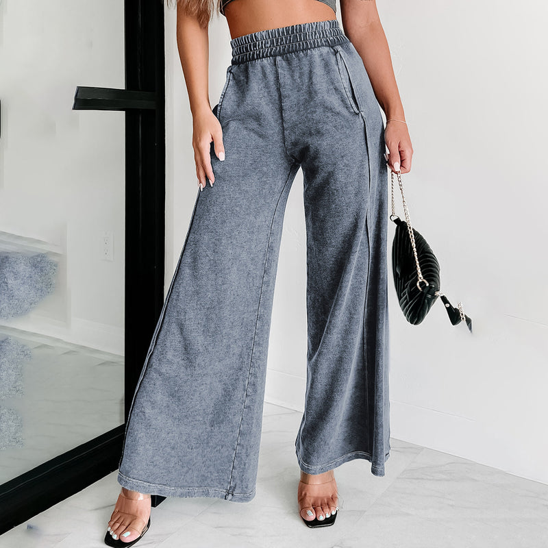 Women Cargo Pants Autumn Loose Casual Solid Color Casual Pants