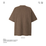 American vintage street T-shirt pure cotton men and women loose