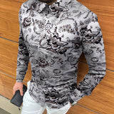 Men Shirt Men's Vintage Trendy Shirt Men's
