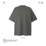 American vintage street T-shirt pure cotton men's and women's summer loose