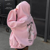 Women Sweatshirt Printed Sweater Women's Spring and Autumn Hooded Loose