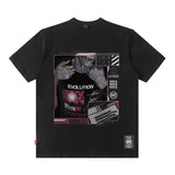 Men T Shirt Printed Short-Sleeved T-shirt Men's Fashion Brand Street round Neck Loose