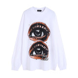 Men Long Sleeve Shirt Printed Long Sleeve Bottoming T-shirt Men and Women Hiphop Idle Style