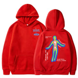 Skeleton Thermal Imaging Graphic Print Hoodie Men's
