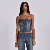 Women Jeans Denim Suit Spring Straight Low Female