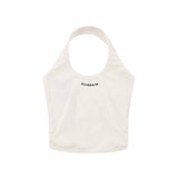Women Vest Cotton Knitted Halterneck Vest Women's Summer Camisole