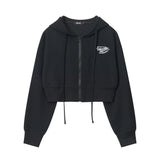 Women Hoodie Waffle Cardigan Sweater Casual Girl Autumn Coat