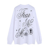 Men Long Sleeve Shirt Printed Long Sleeve Bottoming T-shirt Men and Women Hiphop Idle Style