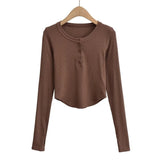Women T-shirt Long Sleeve Pullover T-shirt Top