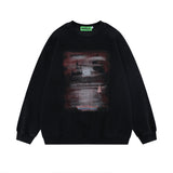 Men Hoodie round Neck Sweater Long Sleeve Casual Men