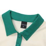 Women T-shirt Polo Collar Short T-shirt Girls Summer Short-Sleeved Top