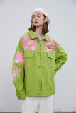Unisex Jacket Autumn Towel Embroidery Inkjet Coat Women's Clothing