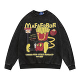 Men Hoodie Mickey Mouse Printed Sweater Boys Leisure Pullover Loose