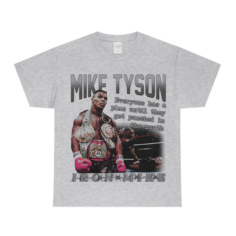 Mike Tyson T Shirt Boxer Retro Short Sleeve