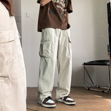 Men Sweatpants Men's Summer Straight Cityboy Handsome Mop Trousers
