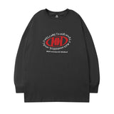 Men Long Sleeve Shirt round Neck Long Sleeve Men and Women Street Loose Casual Hip Hop Couple