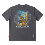 Men's T Shirt Portrait Short-Sleeved T-shirt Men's and Women's High Street Hiphop
