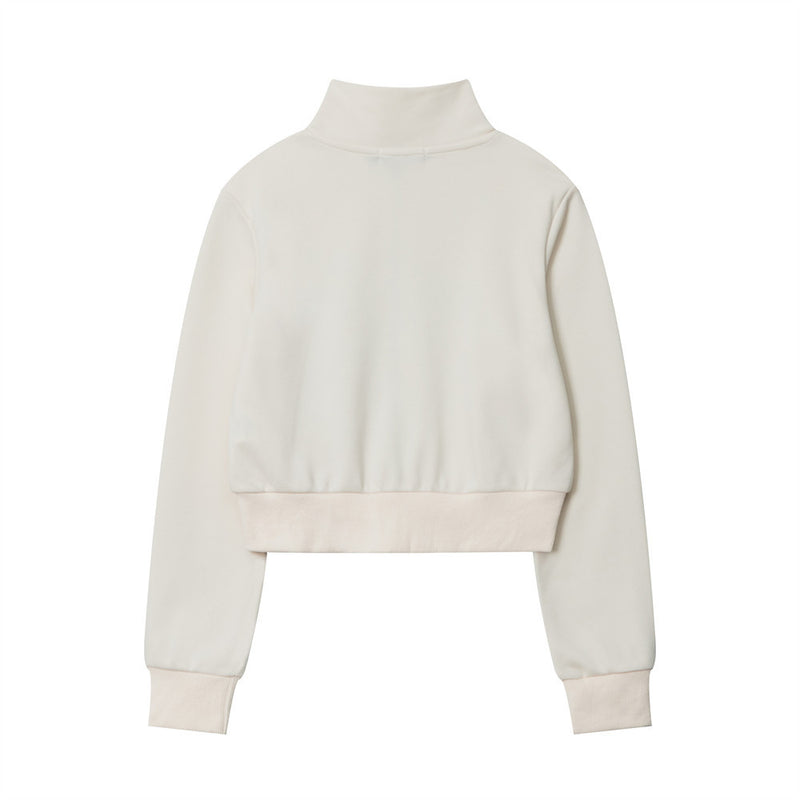 Women Hoodie Printed Short Girls' Casual Autumn Long Sleeve Jacket