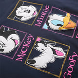 Men Hoodie Cartoon Mickey Mouse Printed Crew Neck Sweatshirt