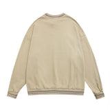 Men Hoodie round Neck Sweater Men's Spring and Autumn Leisure Long Sleeve Loose