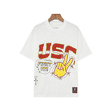 Travis Scott T-Shirt TRAVIS SCOTT CACTUS JACK Embroidery Crew Neck Short Sleeve T