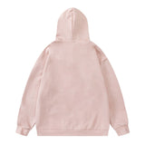 Men Hoodie Inkjet Five-Pointed Star Cardigan Hoodie