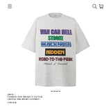 American vintage street T-shirt pure cotton men's and women's summer loose