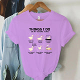 Funny Animal Duck T Shirt for Women I