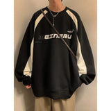 Men Hoodie round Neck Sweater Men's Spring and Autumn Loose