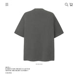 American vintage street T-shirt pure cotton retro men's and women's summer loose