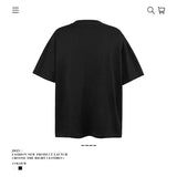 American vintage street T-shirt retro men's loose half sleeve