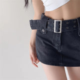 Women Skirt Denim Skirt Women's Bag Hip Shorts Summer Loose