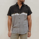 Men Shirt Men's Short Sleeve Shirt Summer Breathable Short Sleeve Shirt