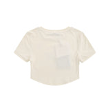 Women T-shirt Printed Short T-shirt Girls Summer round Neck