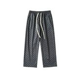 Men Sweatpants Checkered Pants Men's Spring Fashion Brand Casual Trousers