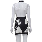 Women's Desses Printed Dress Short Skirt