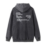Men Hoodie Printed Hoodie Men's Street Leisure Distressed