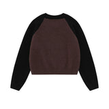 Women Sweater Short Sweater Women's Autumn Crew Neck Casual Sweater