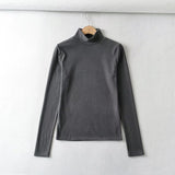Women T-Shirt Bottoming Shirt Women's Spring Long-Sleeved T-shirt Top