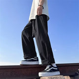 Men Sweatpants Men's Spring and Autumn Fashion Brand Wide-Leg Pants High-Grade Loose