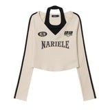 Women Long Sleeve T-Shirt Long Sleeve T-shirt Girls' Autumn Letter Printed Sports Top
