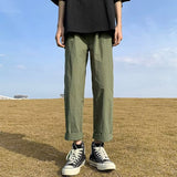 Men Sweatpants Men's Summer Retro Trendy Straight Casual